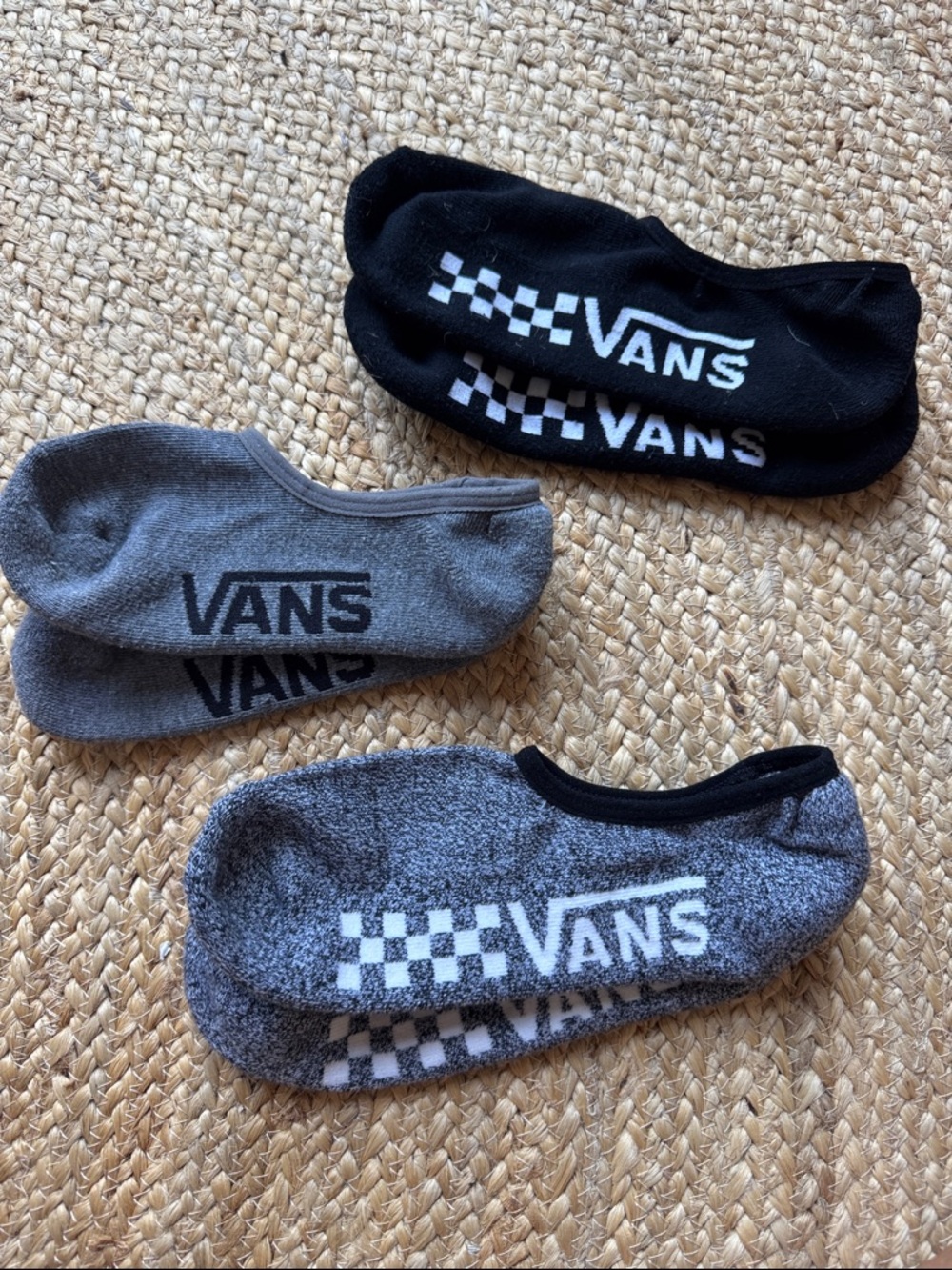 Vans Low-Cut No-Show Sock Set - Black & Gray